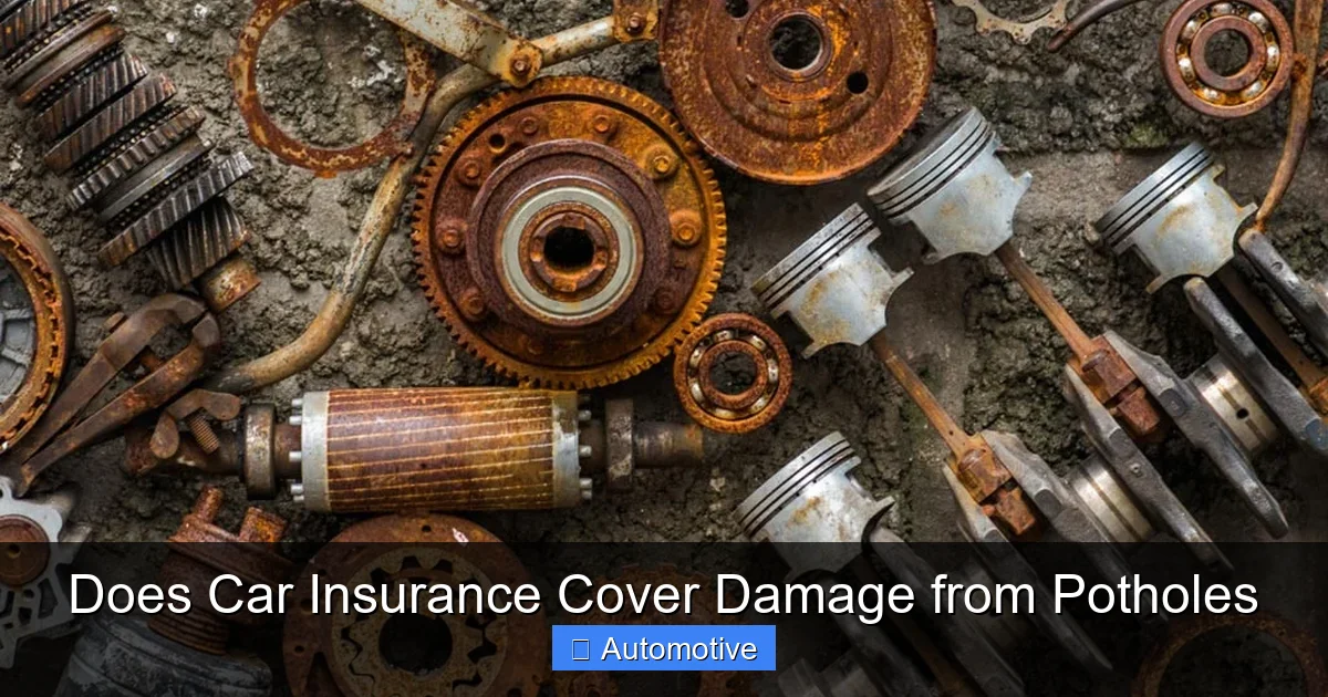 Does Car Insurance Cover Damage from Potholes