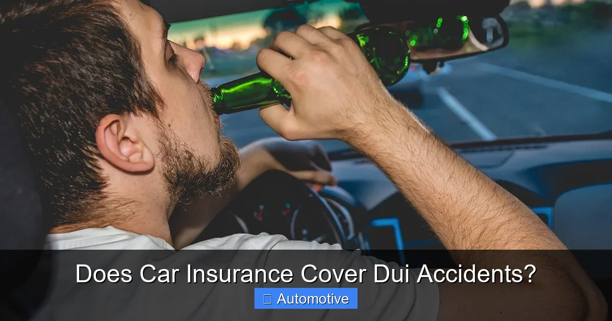 Does Car Insurance Cover Dui Accidents?