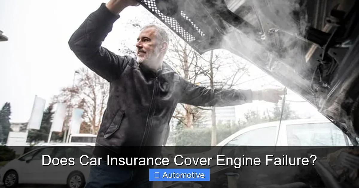 Does Car Insurance Cover Engine Failure?