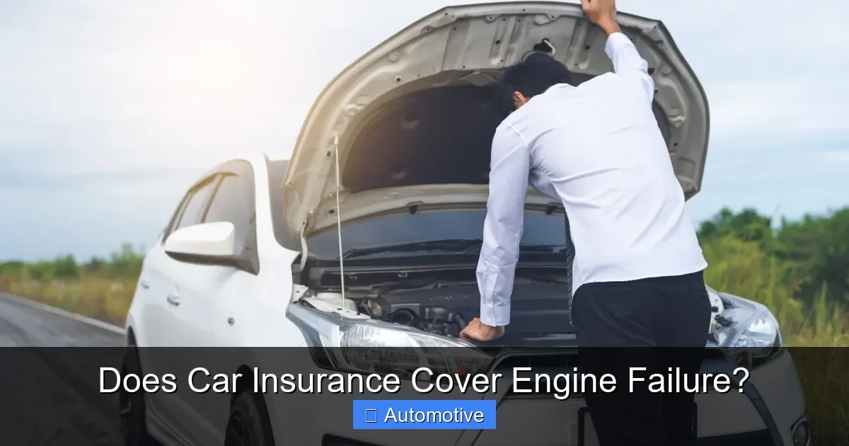 Does Car Insurance Cover Engine Failure?