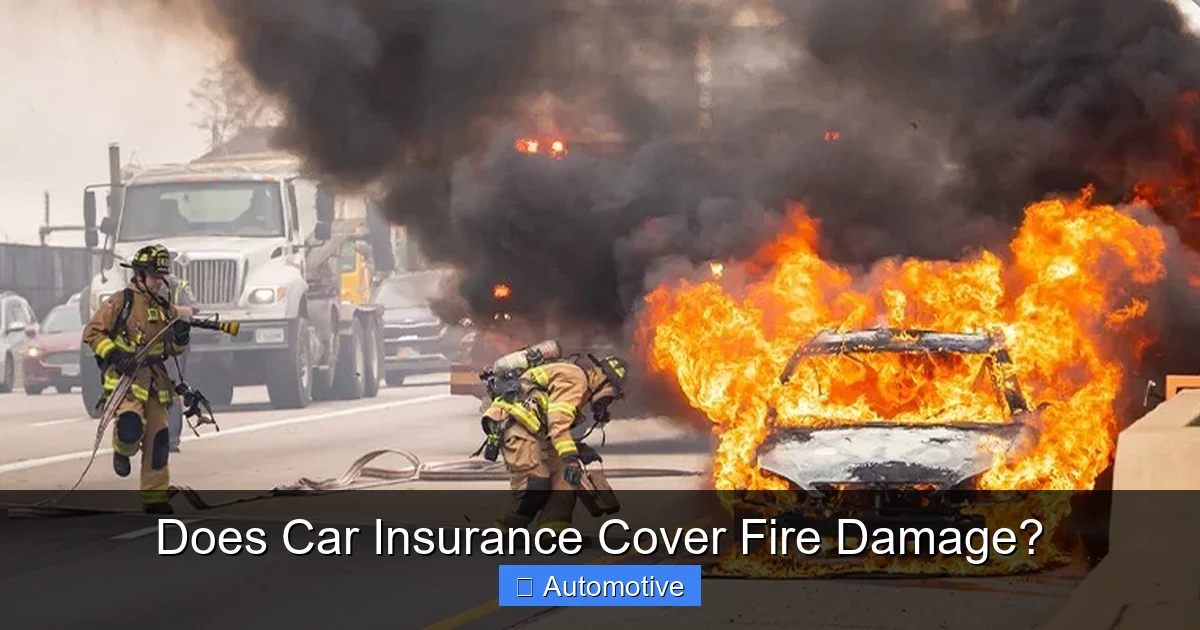 Does Car Insurance Cover Fire Damage?