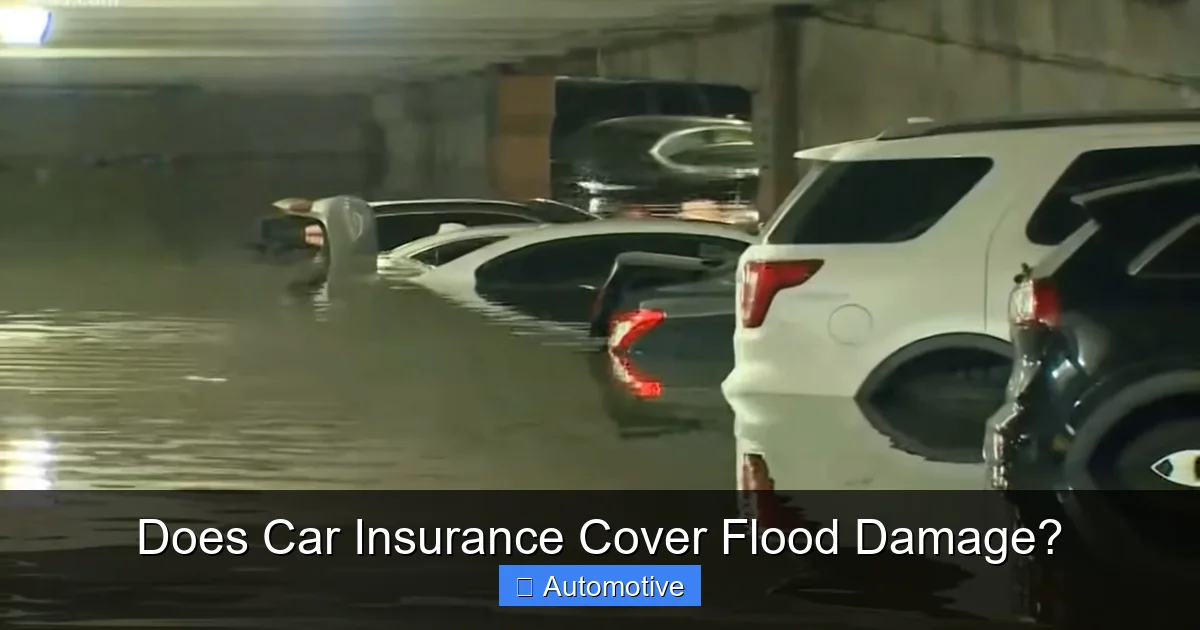 Does Car Insurance Cover Flood Damage?