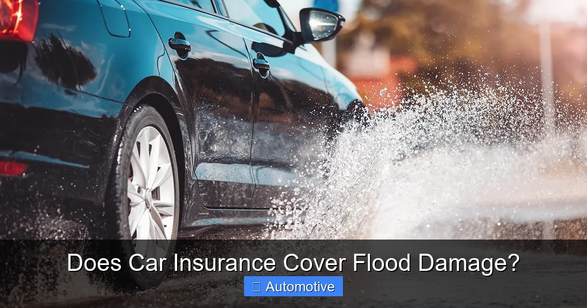 Does Car Insurance Cover Flood Damage?