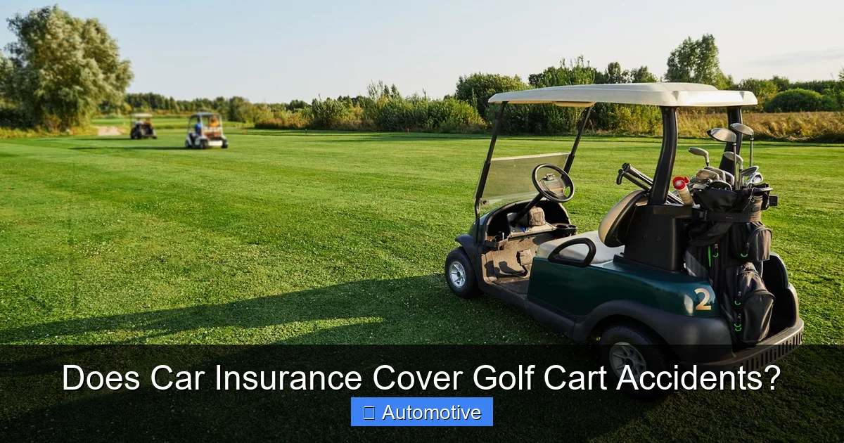 Does Car Insurance Cover Golf Cart Accidents?
