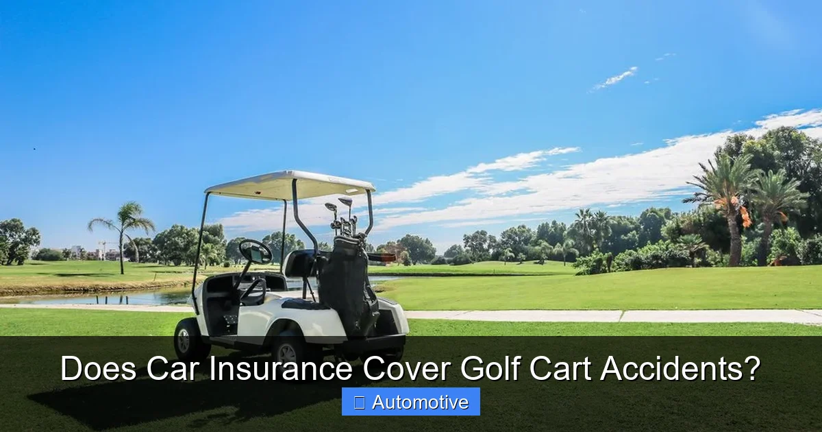 Does Car Insurance Cover Golf Cart Accidents?