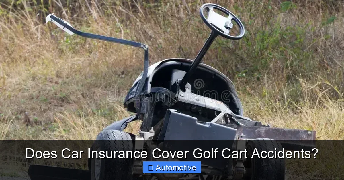 Does Car Insurance Cover Golf Cart Accidents?