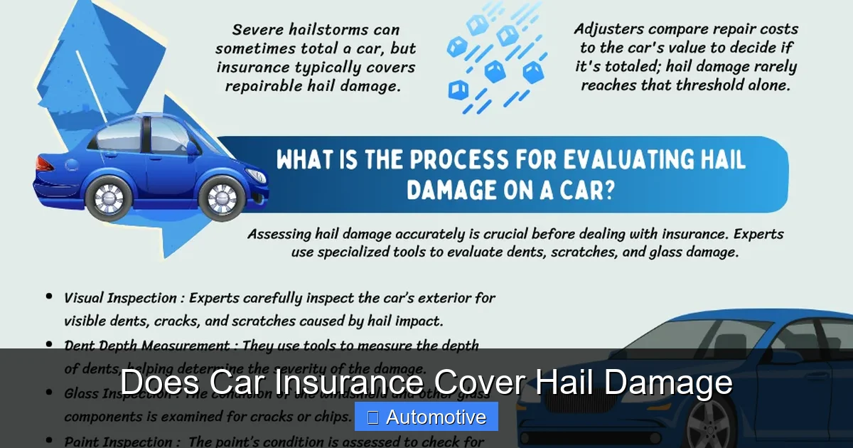 Does Car Insurance Cover Hail Damage