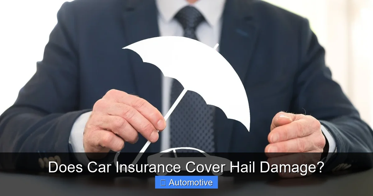Does Car Insurance Cover Hail Damage?