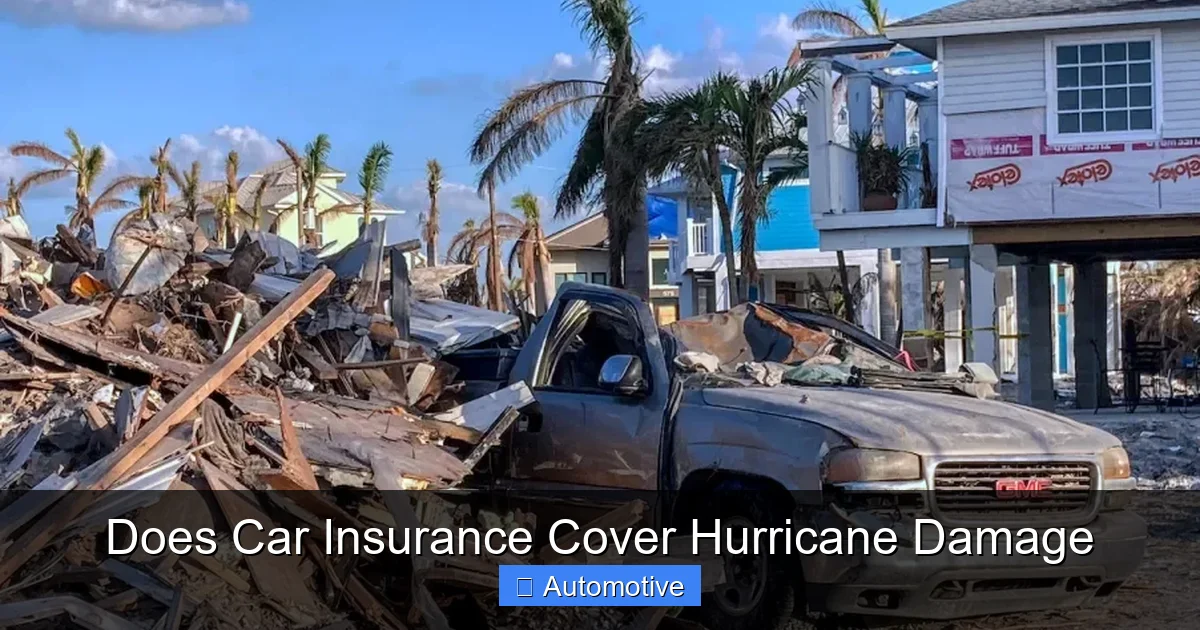 Does Car Insurance Cover Hurricane Damage