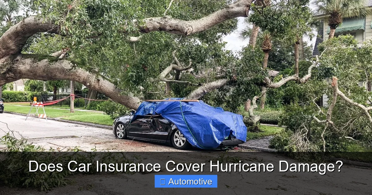 Does Car Insurance Cover Hurricane Damage?