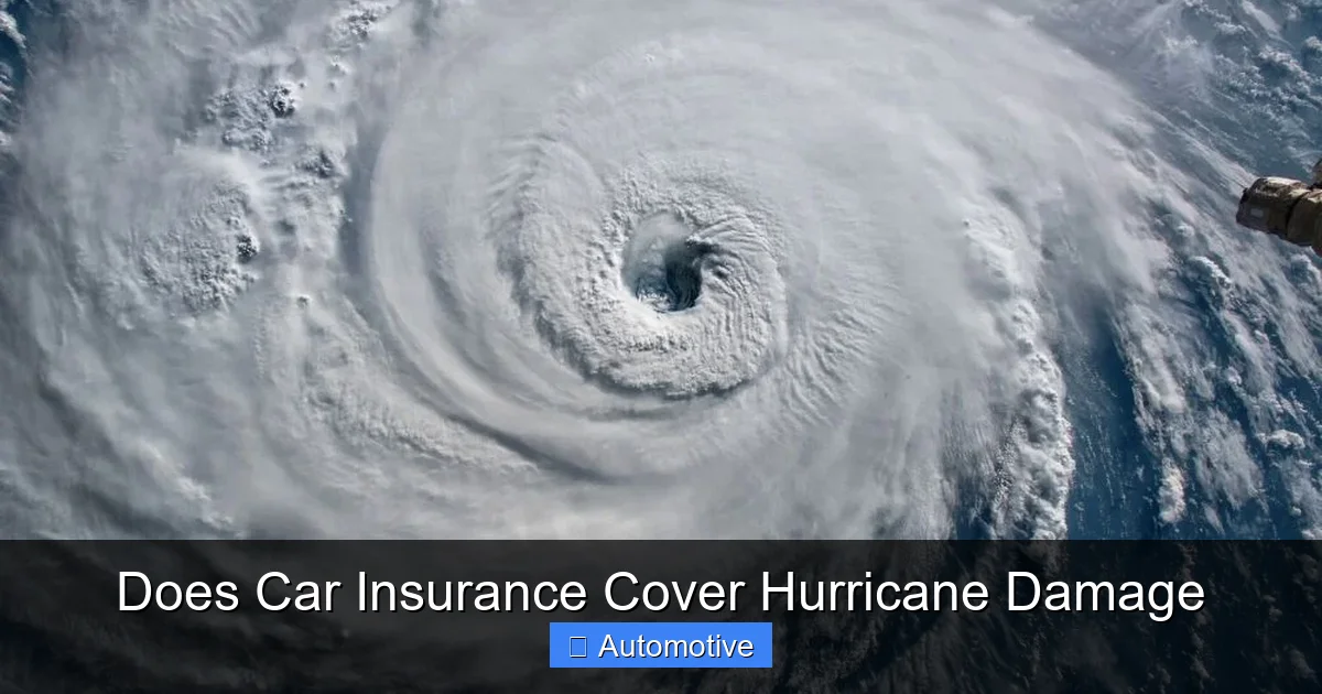 Does Car Insurance Cover Hurricane Damage