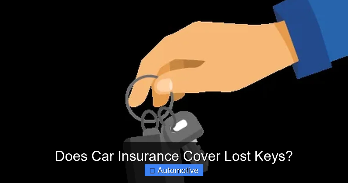 Does Car Insurance Cover Lost Keys?