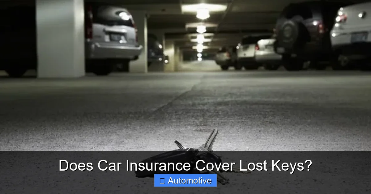 Does Car Insurance Cover Lost Keys?