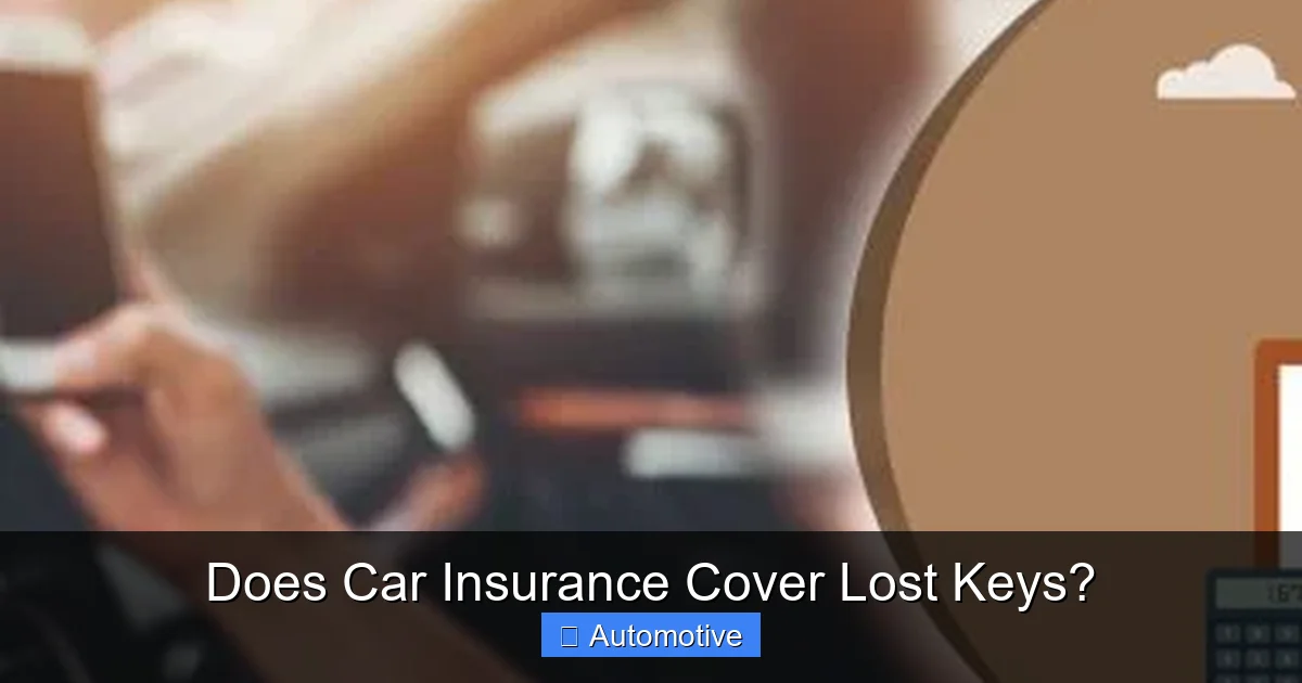 Does Car Insurance Cover Lost Keys?