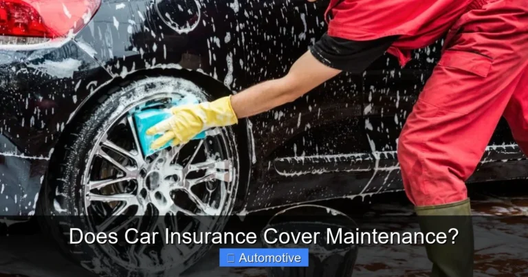 Does Car Insurance Cover Maintenance?