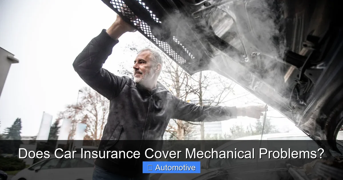 Does Car Insurance Cover Mechanical Problems?