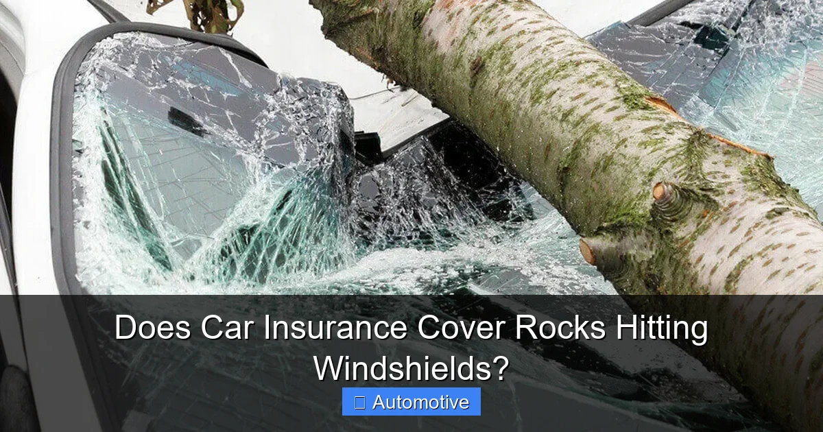 Does Car Insurance Cover Rocks Hitting Windshields?