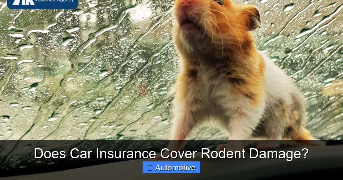 Does Car Insurance Cover Rodent Damage?