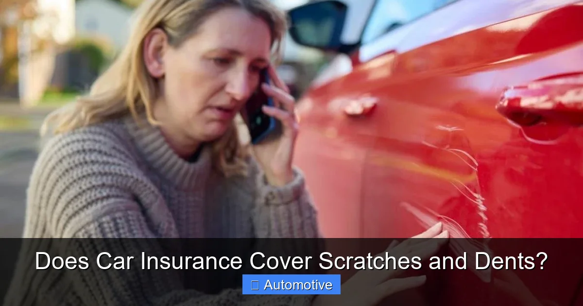 Does Car Insurance Cover Scratches and Dents?