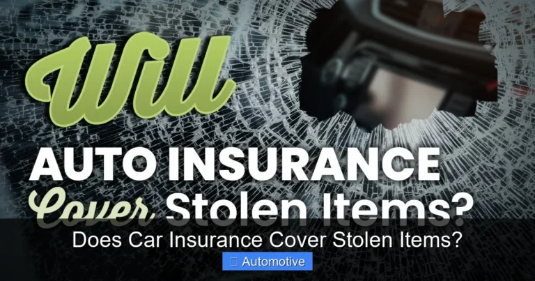 Does Car Insurance Cover Stolen Items?
