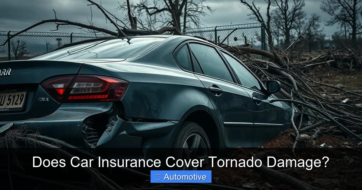 Does Car Insurance Cover Tornado Damage?