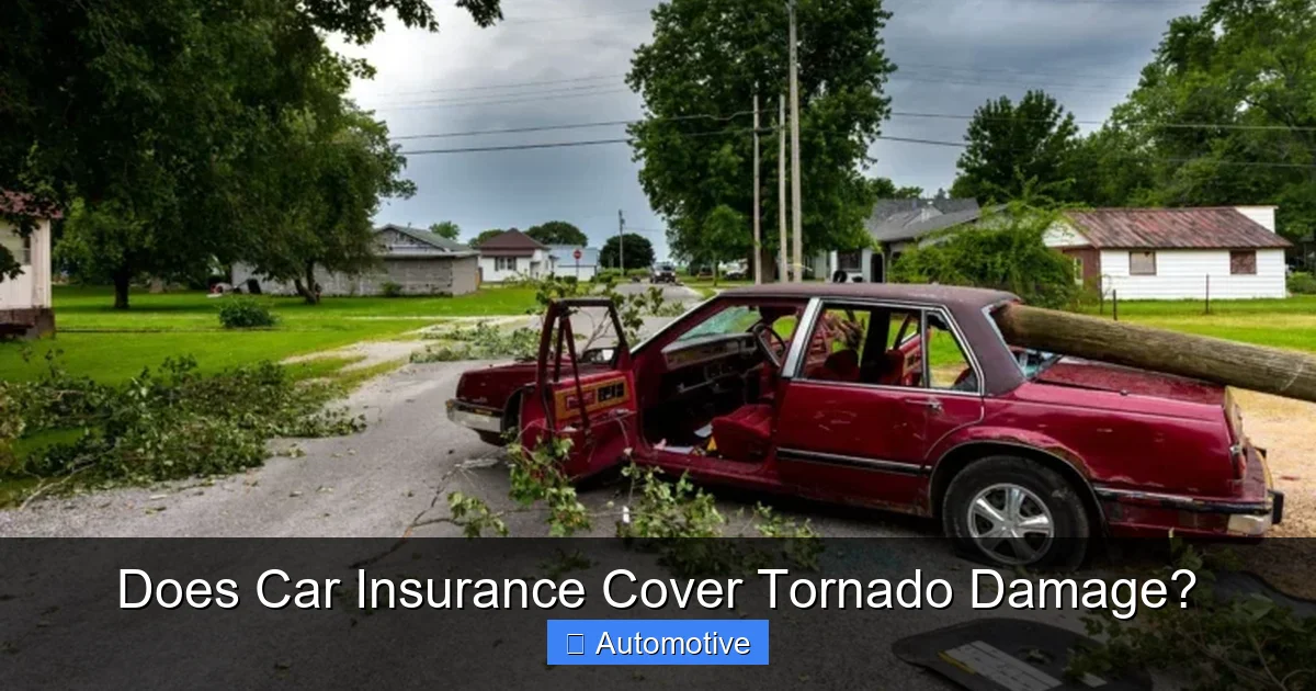 Does Car Insurance Cover Tornado Damage?
