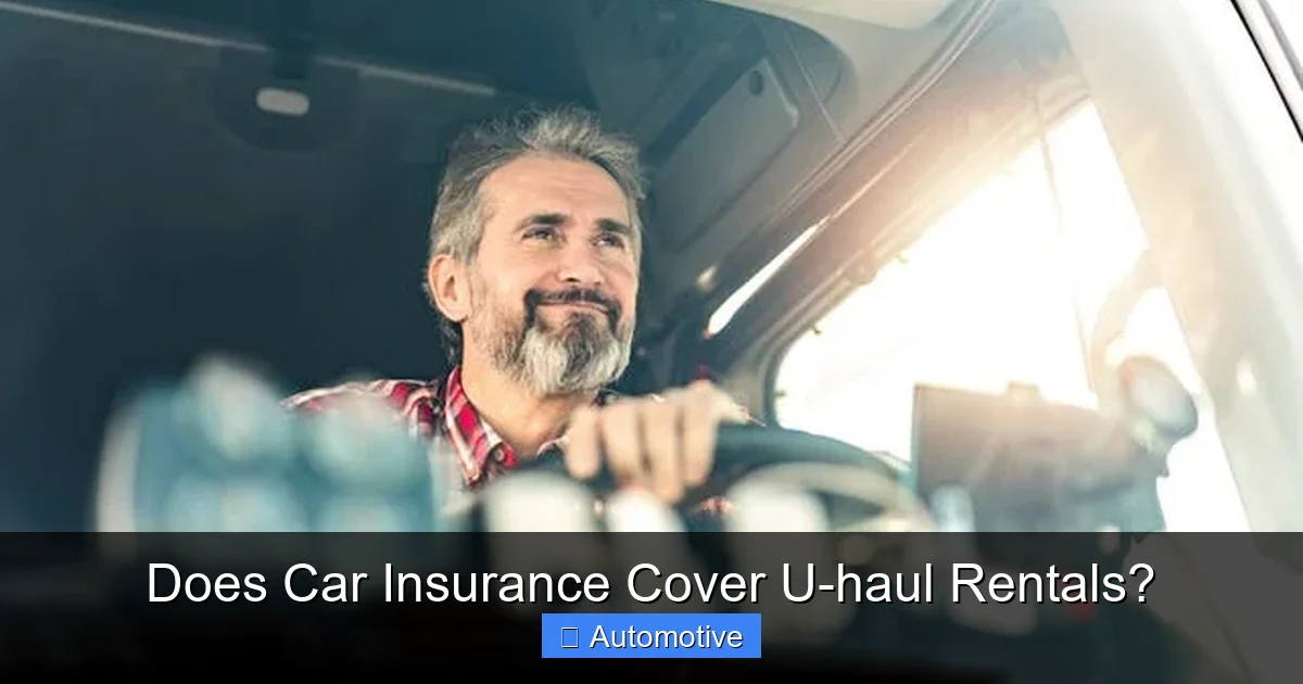 Does Car Insurance Cover U-haul Rentals?