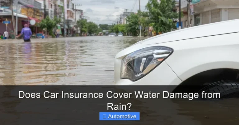 Does Car Insurance Cover Water Damage from Rain?