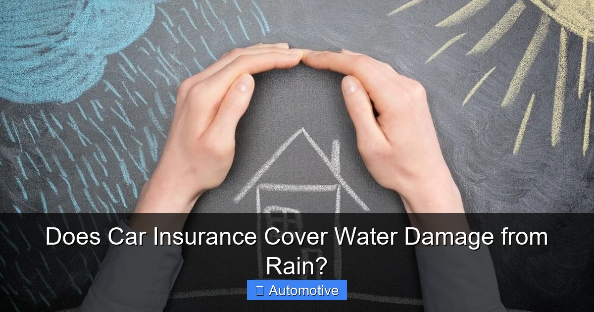 Does Car Insurance Cover Water Damage from Rain?