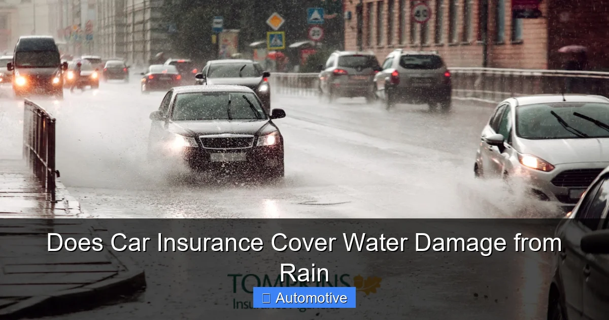 Does Car Insurance Cover Water Damage from Rain