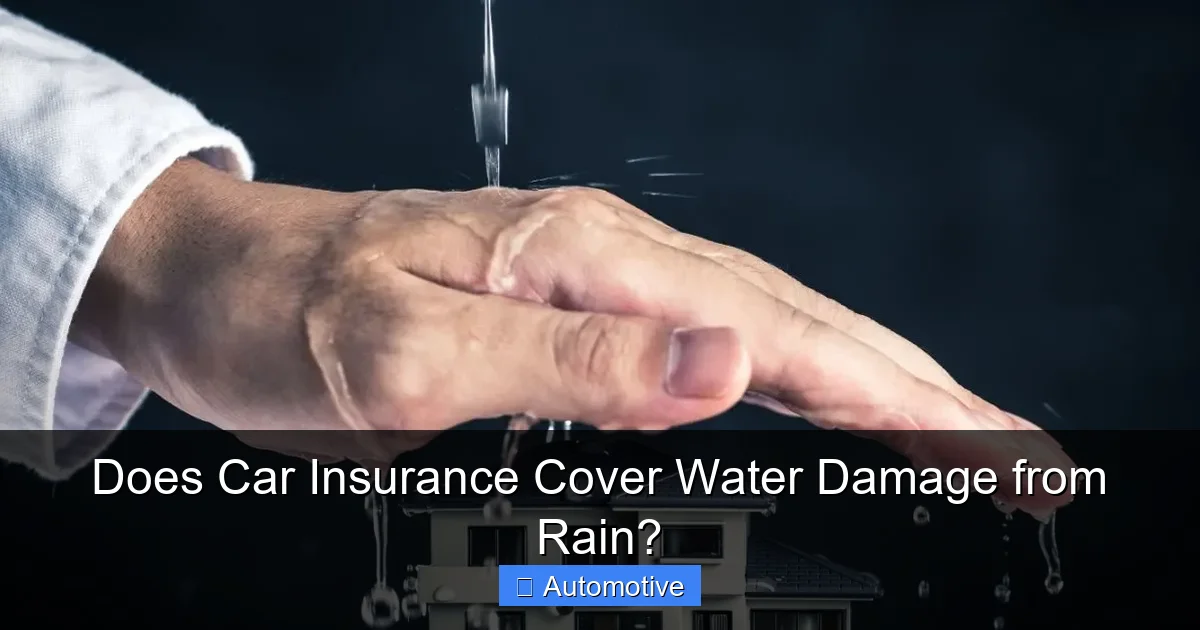 Does Car Insurance Cover Water Damage from Rain?