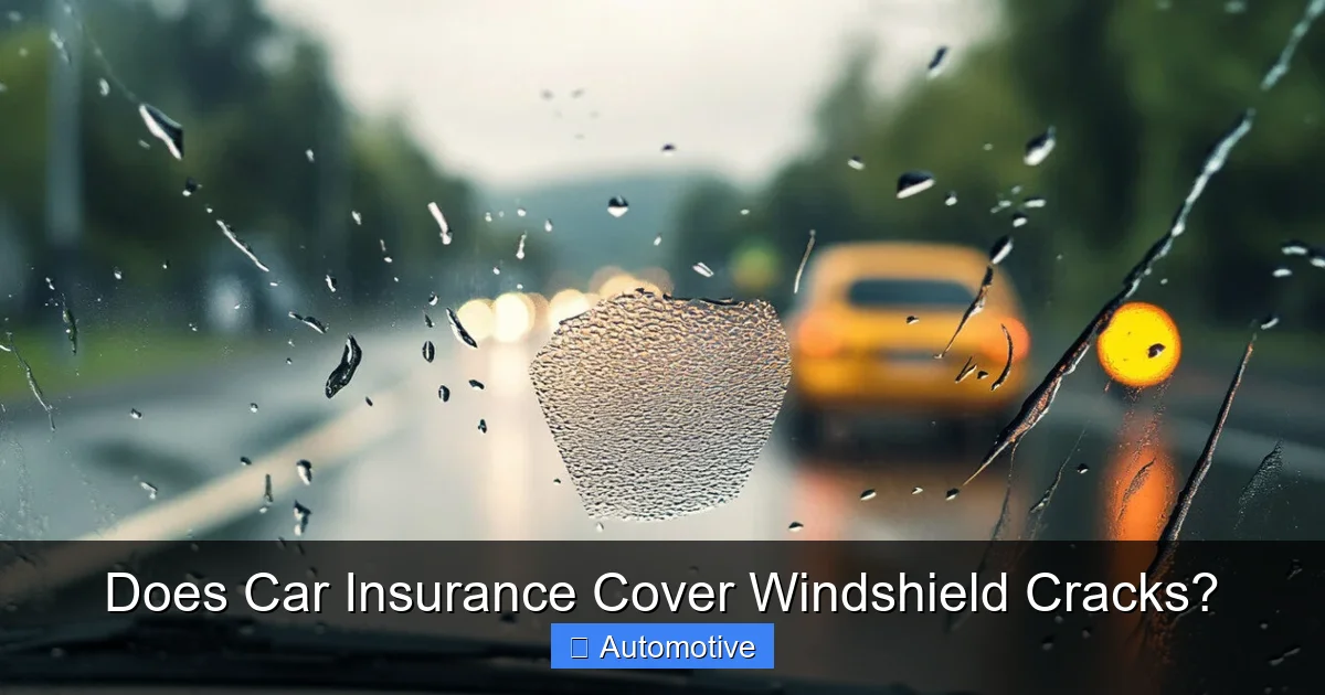 Does Car Insurance Cover Windshield Cracks?