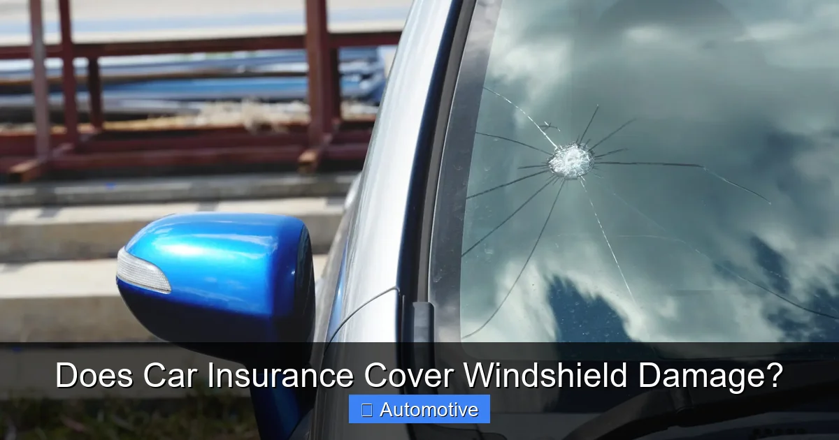 Does Car Insurance Cover Windshield Damage?
