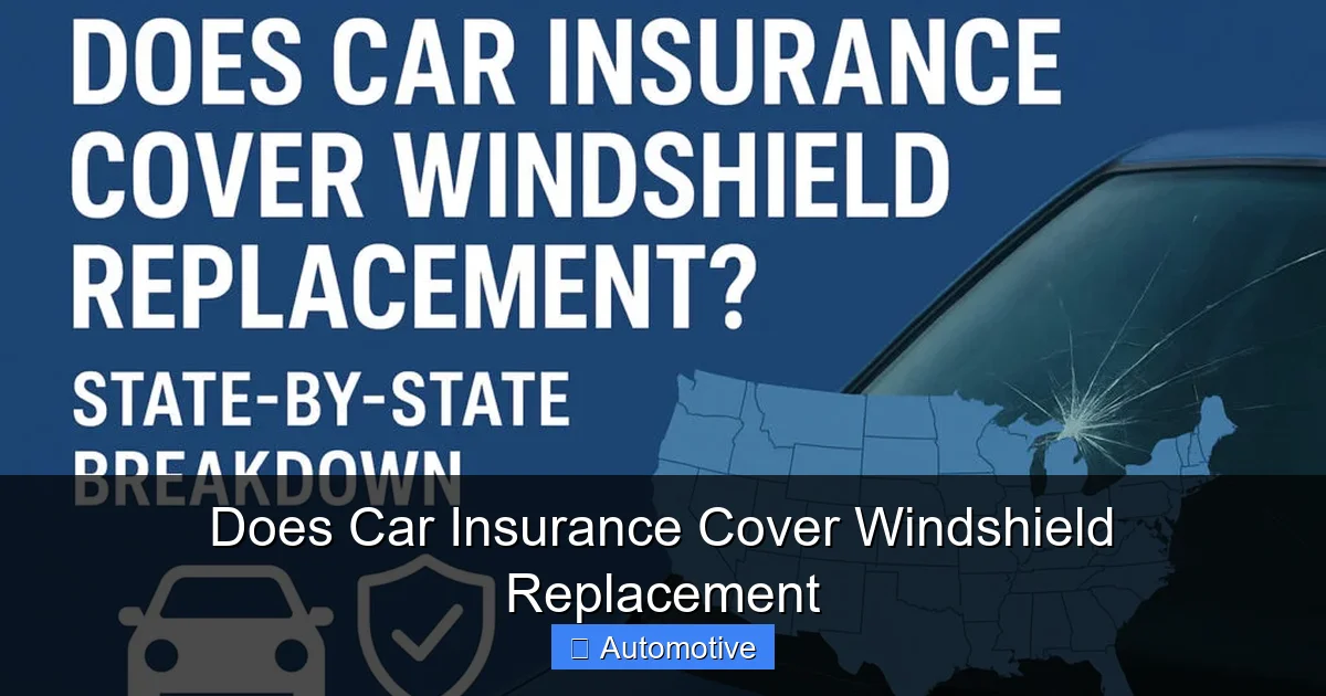 Does Car Insurance Cover Windshield Replacement