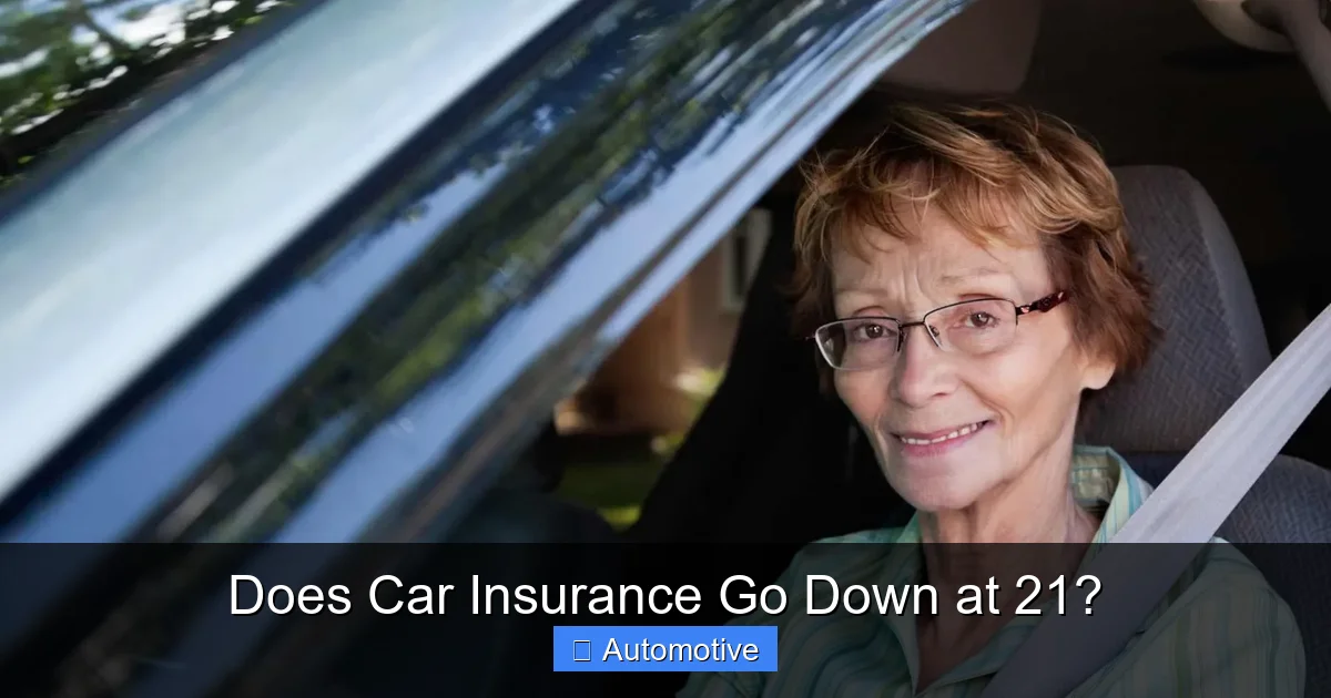 Does Car Insurance Go Down at 21?