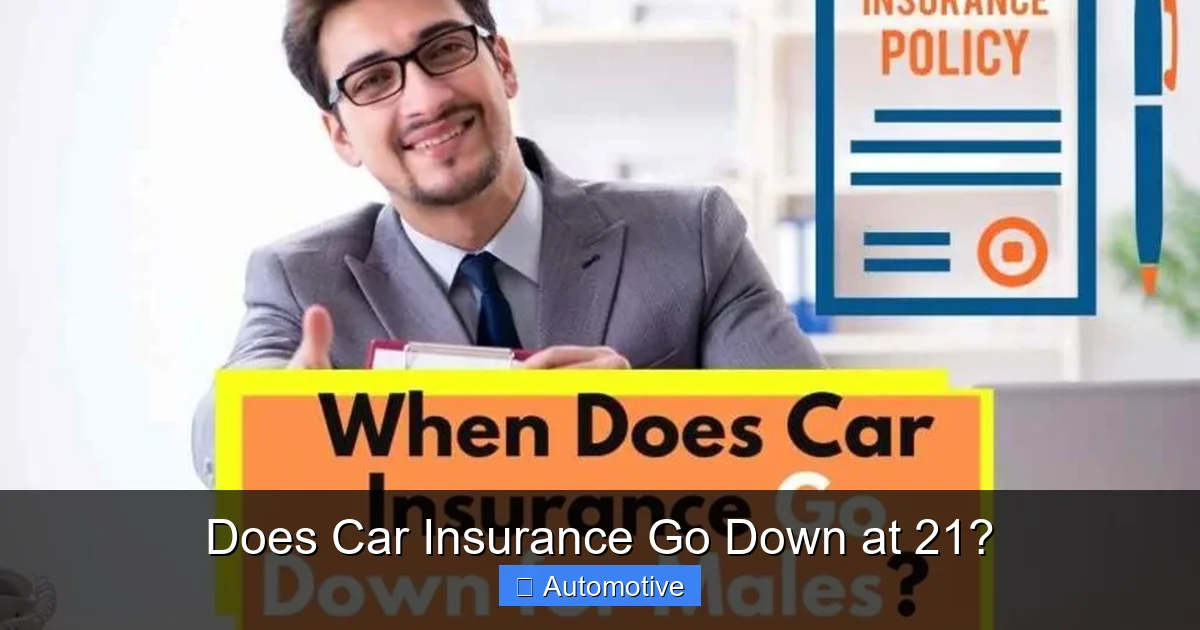 Does Car Insurance Go Down at 21?