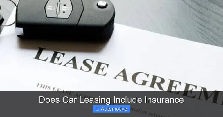 Does Car Leasing Include Insurance