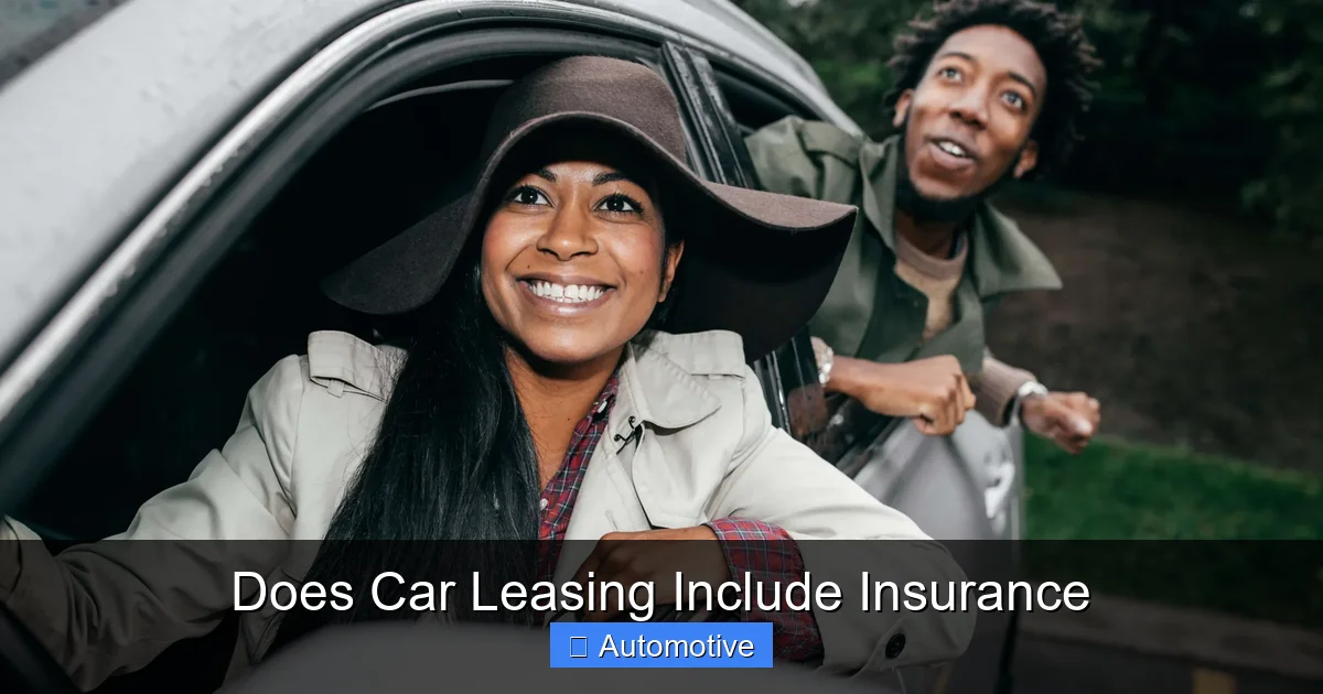 Does Car Leasing Include Insurance