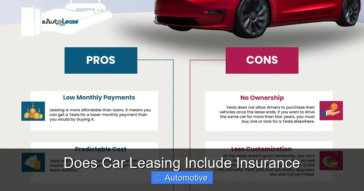 Does Car Leasing Include Insurance