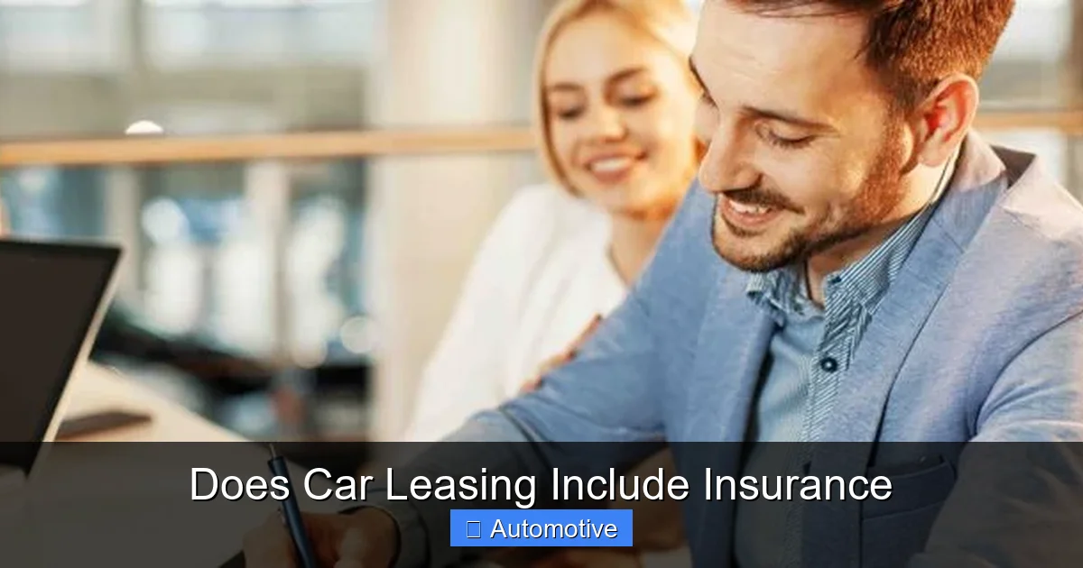 Does Car Leasing Include Insurance