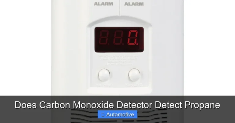 Does Carbon Monoxide Detector Detect Propane