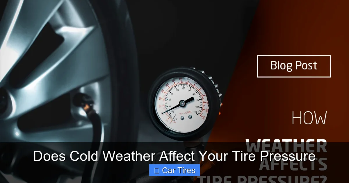 Does Cold Weather Affect Your Tire Pressure