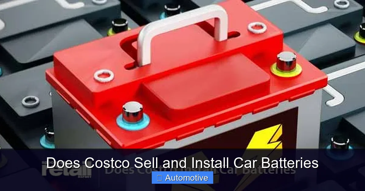 Does Costco Sell and Install Car Batteries