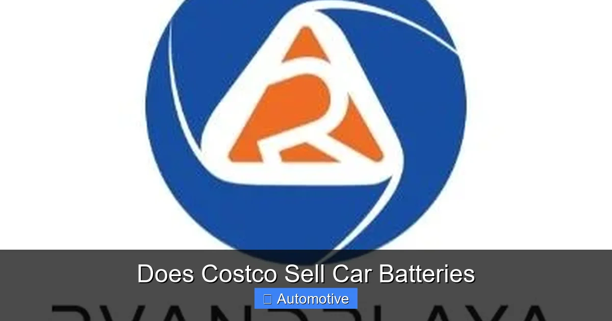 Does Costco Sell Car Batteries
