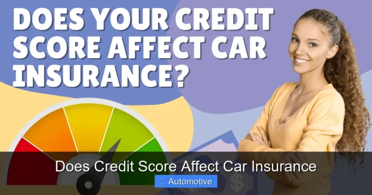 Does Credit Score Affect Car Insurance