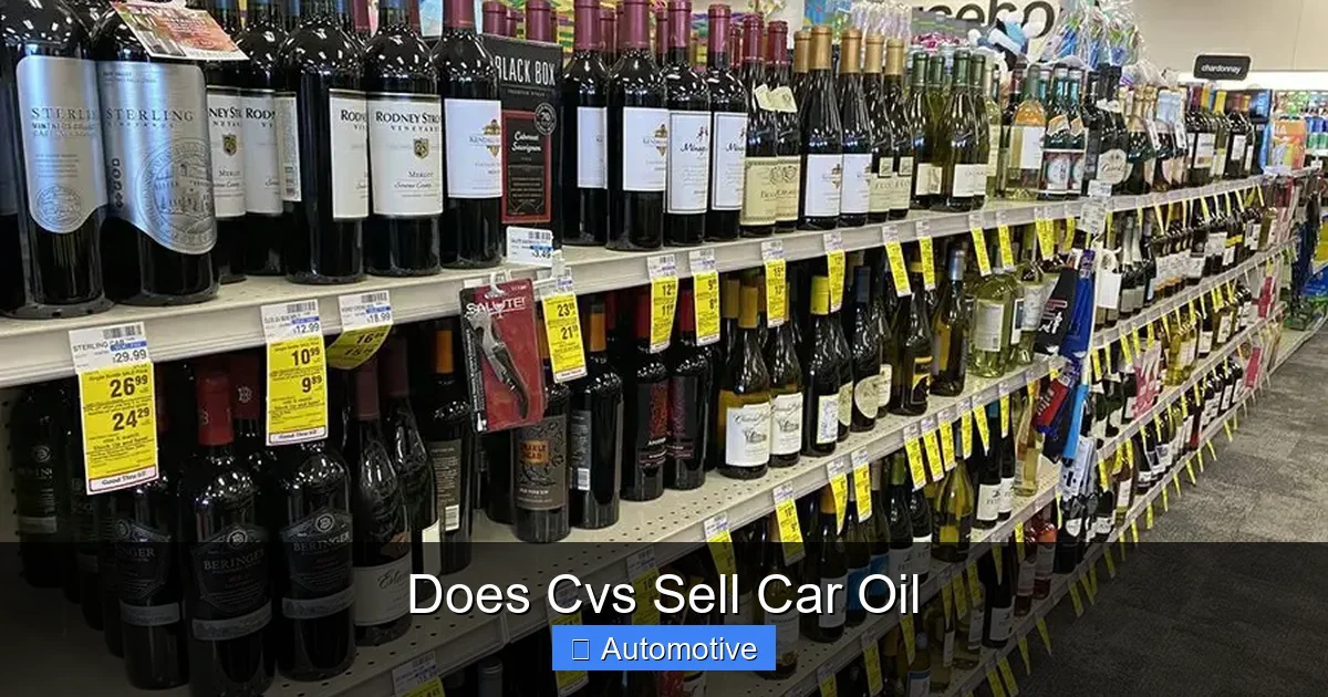 Does Cvs Sell Car Oil
