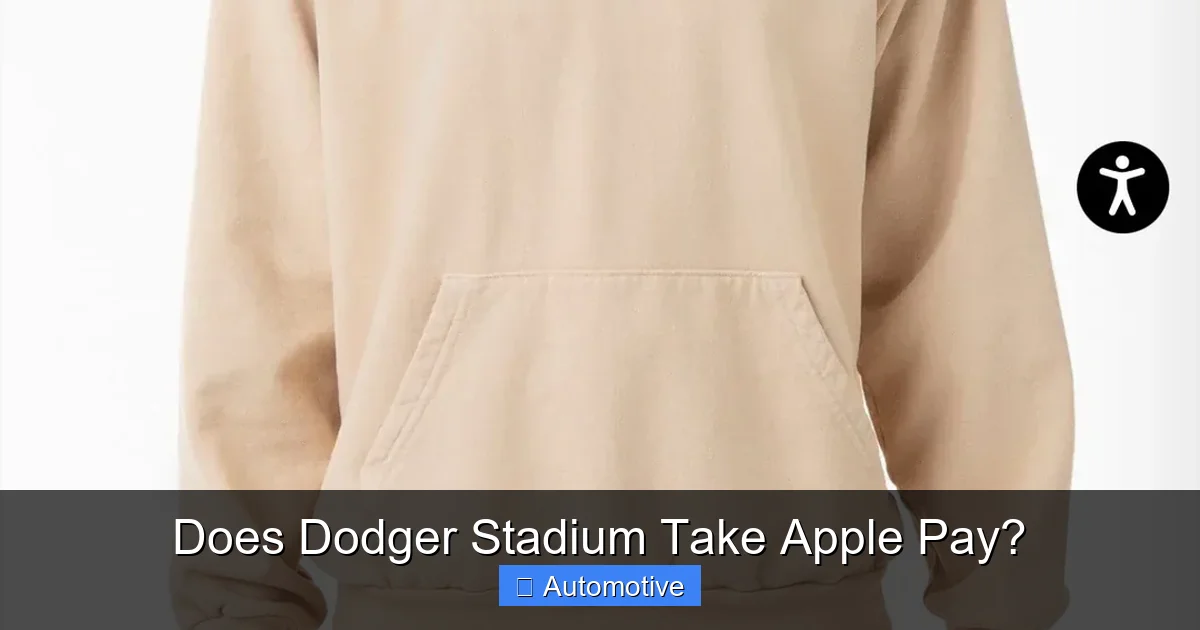 Does Dodger Stadium Take Apple Pay?