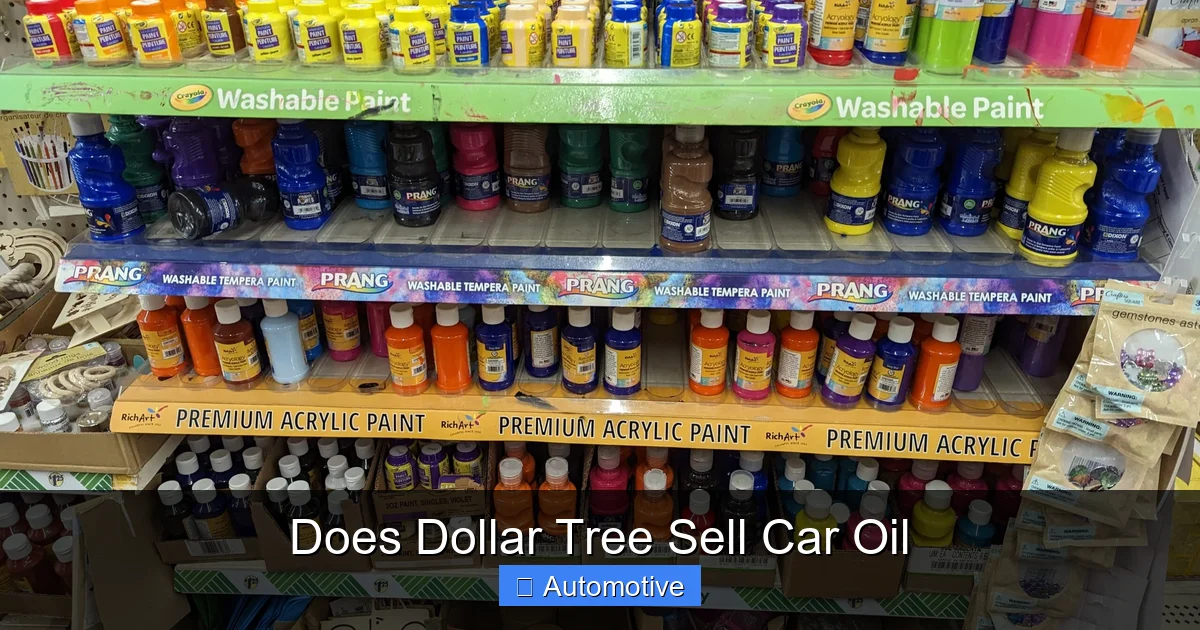 Does Dollar Tree Sell Car Oil