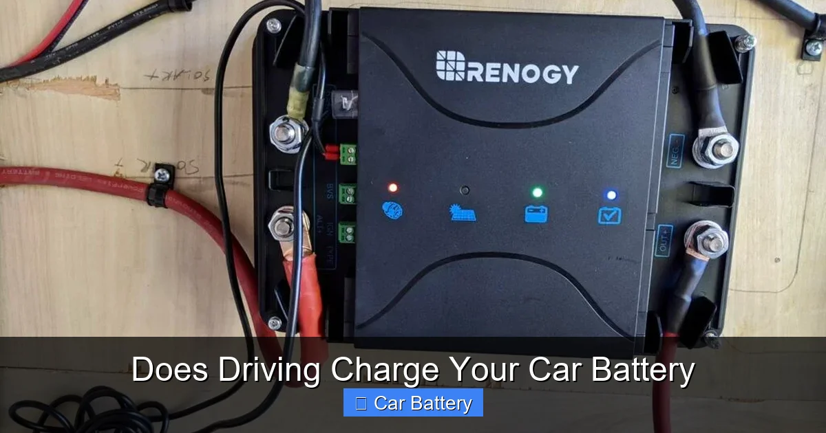 Does Driving Charge Your Car Battery