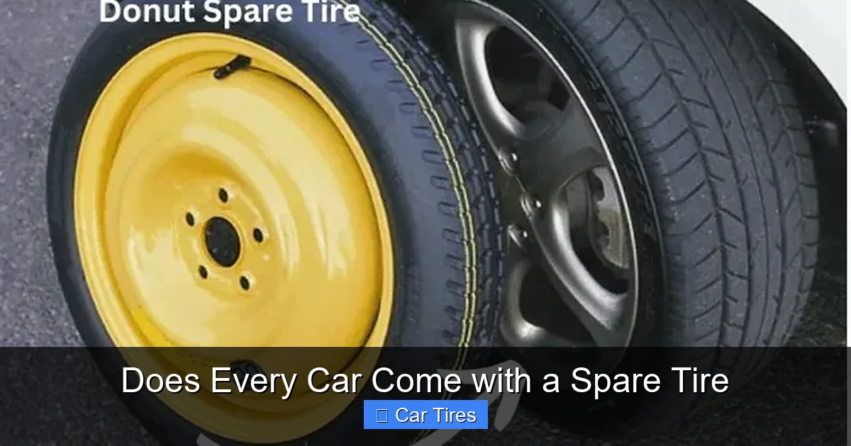 Does Every Car Come with a Spare Tire